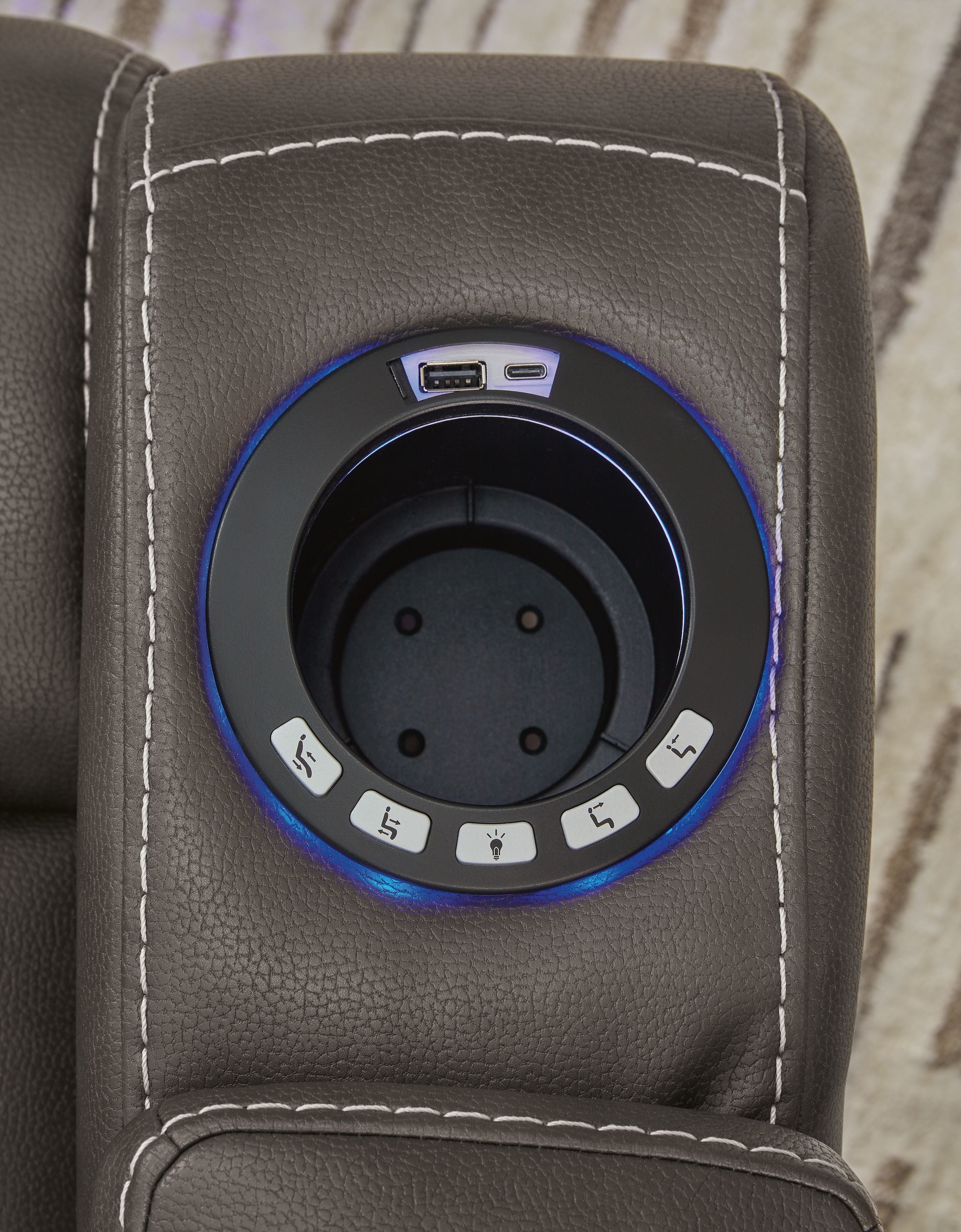 Feazada - Fauteuil inclinable électrique avec appui-tête réglable