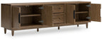 Roanhowe - Marron - Meuble TV extra large