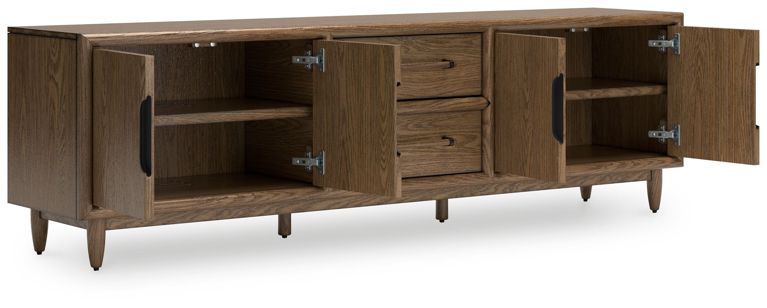 Roanhowe - Marron - Meuble TV extra large