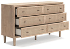 Cielden - Commode bicolore à six tiroirs