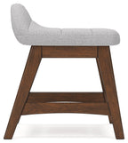 Lyncott - Gris clair / Marron - Chaise de bureau