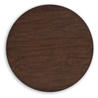 Korestone - Brun foncé - Table d'appoint ronde