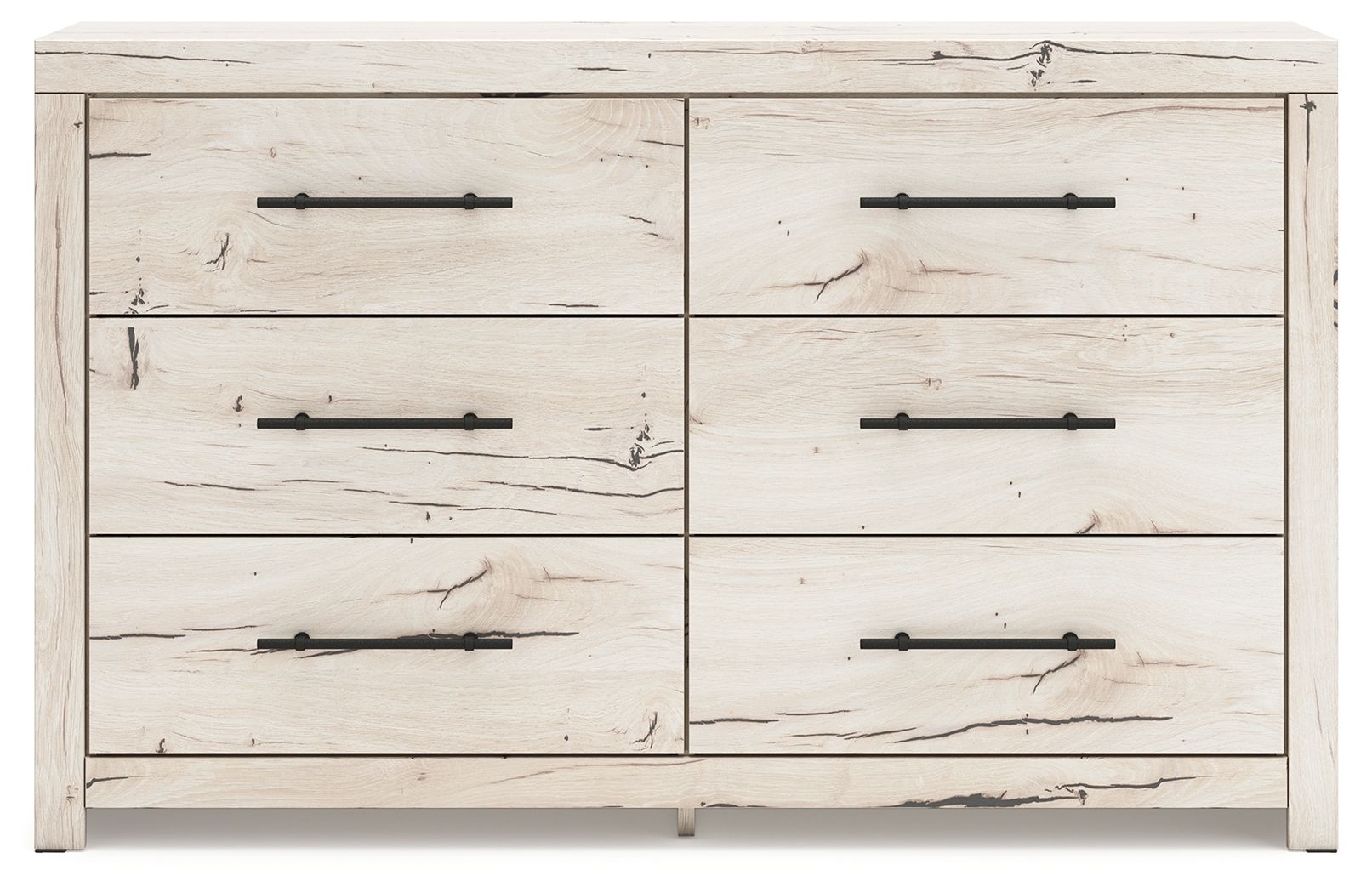 Lawroy - Naturel clair - Commode à six tiroirs