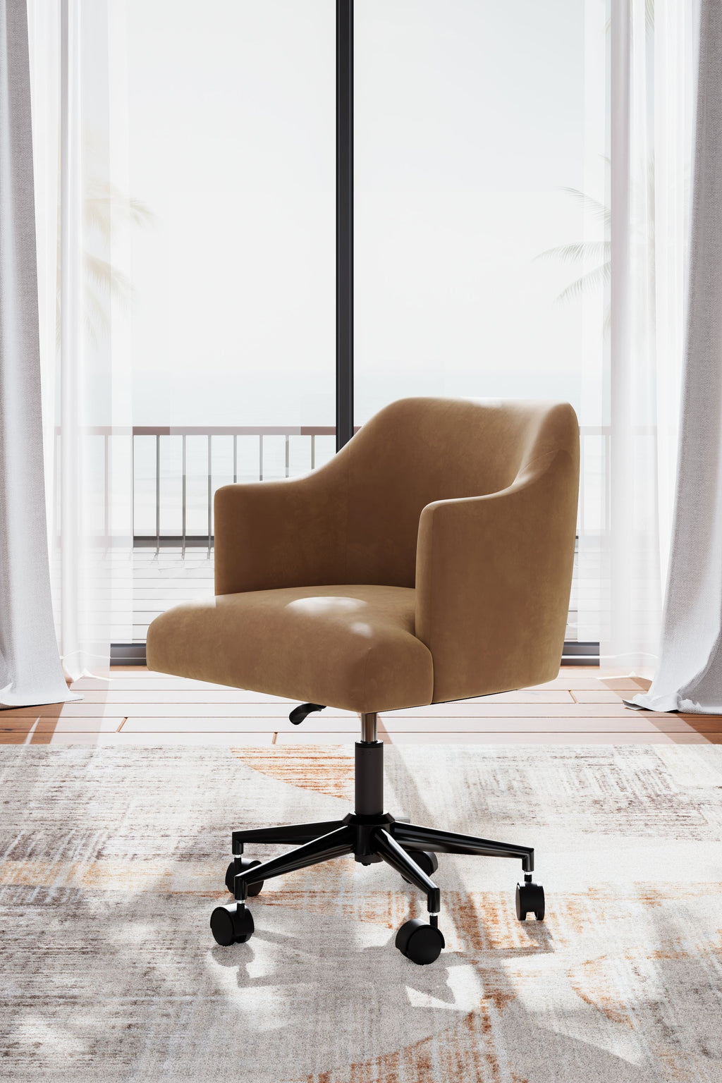 Austanny - Brun chaud - Ensemble 3 pièces - Bureau, chaise et bibliothèque
