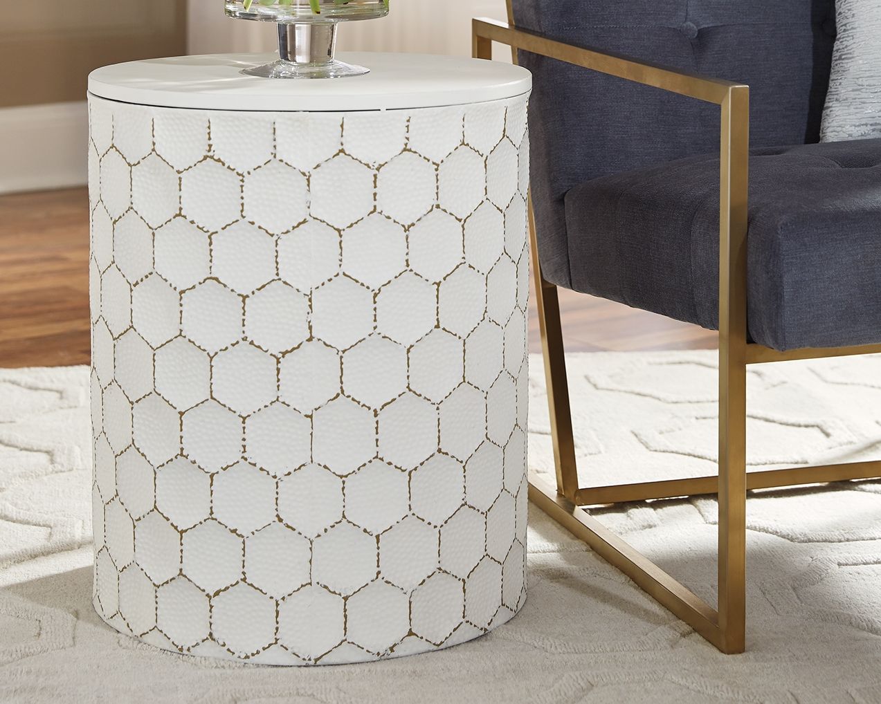 Polly - Blanc - Tabouret