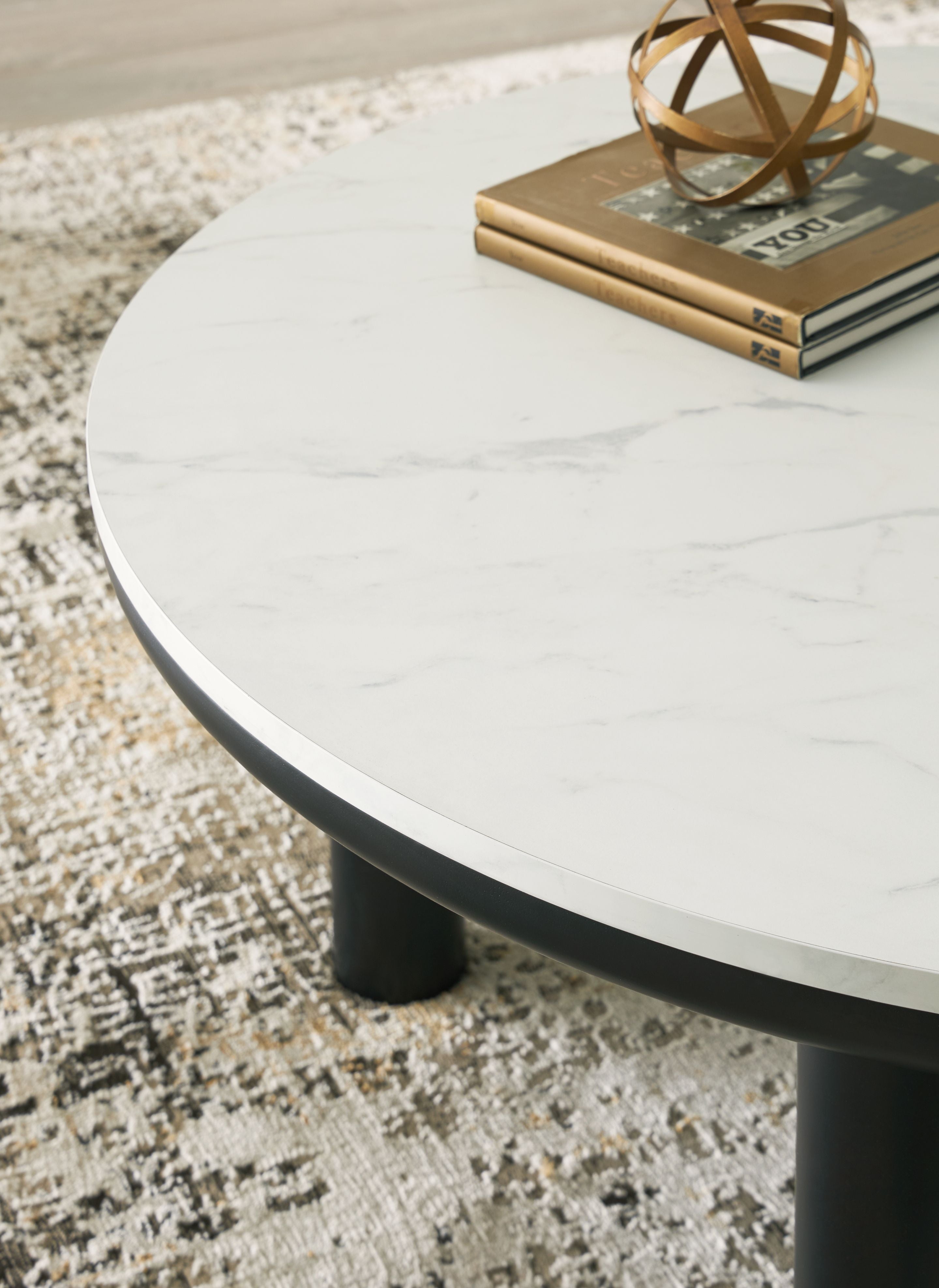 Xandrum - Noir / Blanc - Ensemble de tables d'appoint (lot de 3)