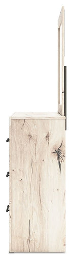 Lawroy - Naturel clair - Commode et miroir