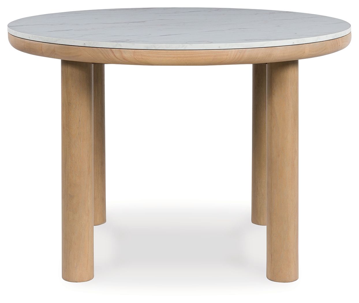 Sawdyn - Marron clair - Table de salle à manger ronde