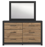 Vertani - Noir - Commode et miroir