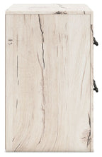Lawroy - Naturel clair - Table de chevet à deux tiroirs