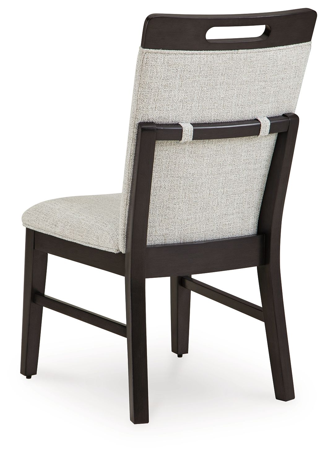 Neymorton - Chaise de salle à manger rembourrée gris clair/marron (lot de 2)
