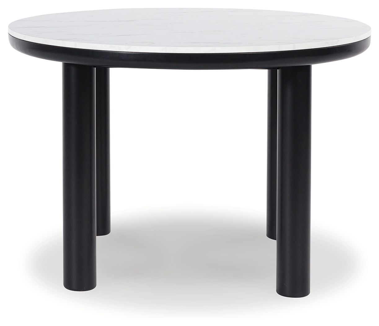 Xandrum - Noir - Table de salle à manger ronde