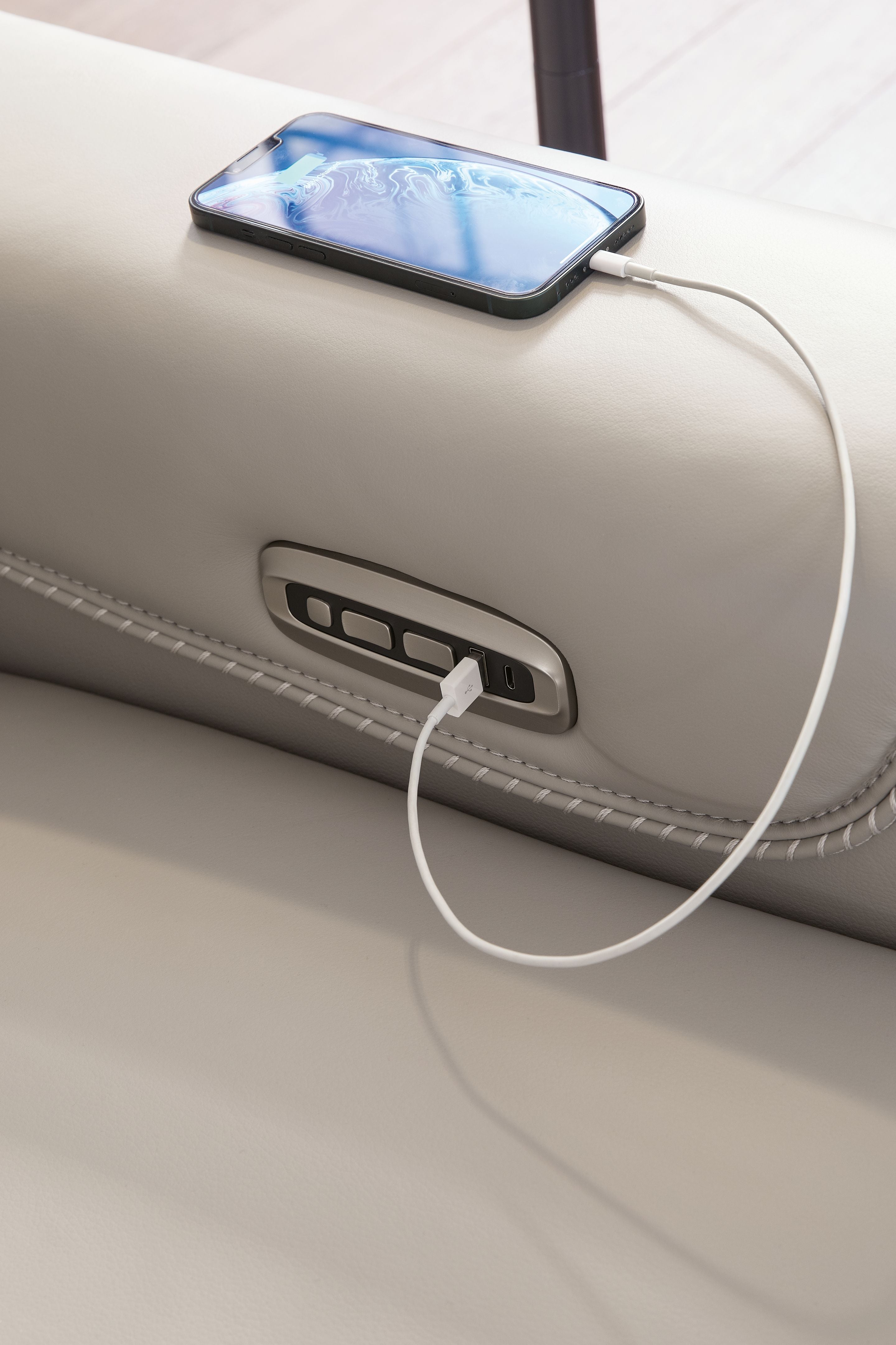 Mercomatic - Canapé inclinable électrique avec appui-tête réglable