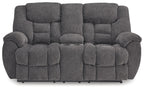 Foreside - Anthracite - Canapé double inclinable avec console