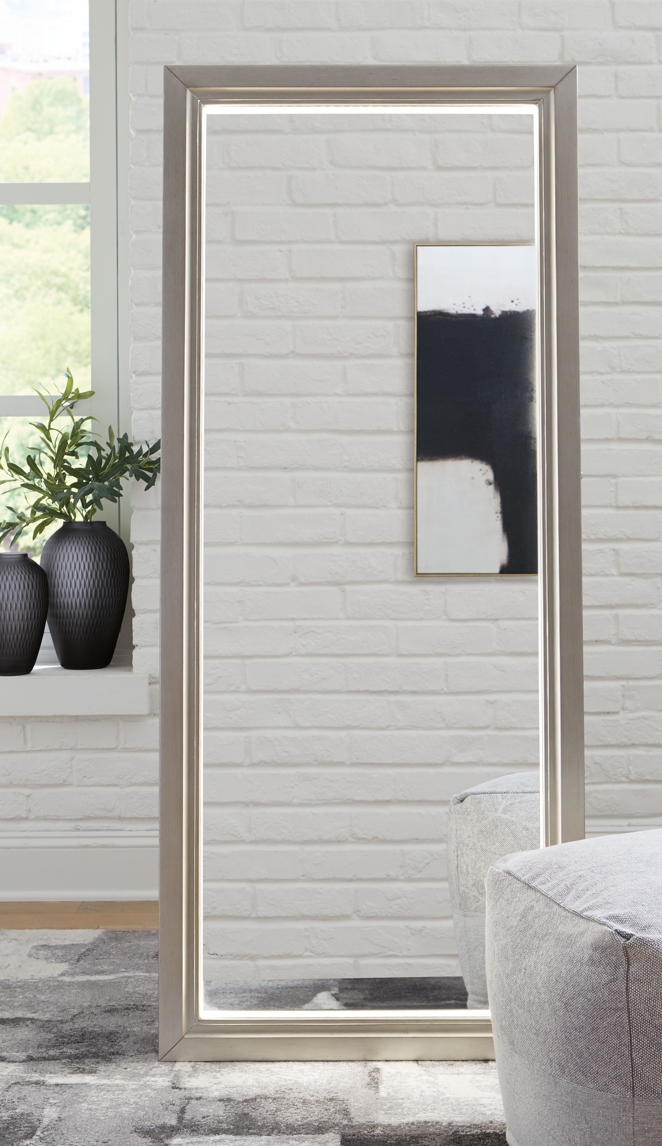 Evesen - Champagne - Miroir sur pied/rangement