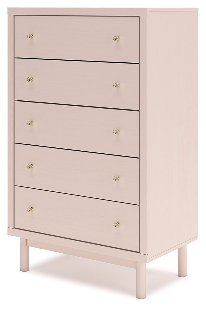 Wistenpine - Blush - Commode à cinq tiroirs