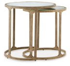 Irmaleigh - Noir antique - Ensemble de tables d'appoint (lot de 2)