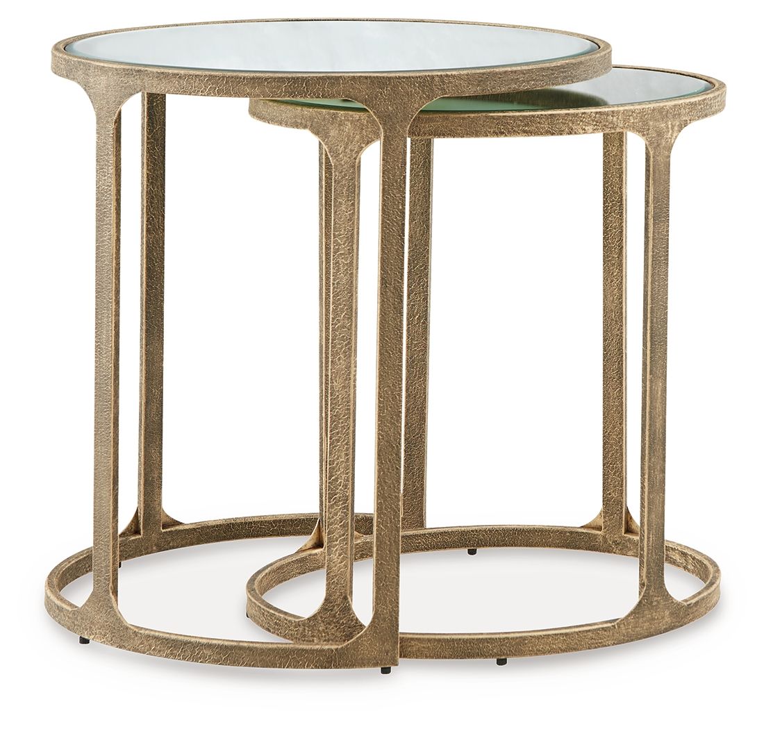 Irmaleigh - Noir antique - Ensemble de tables d'appoint (lot de 2)
