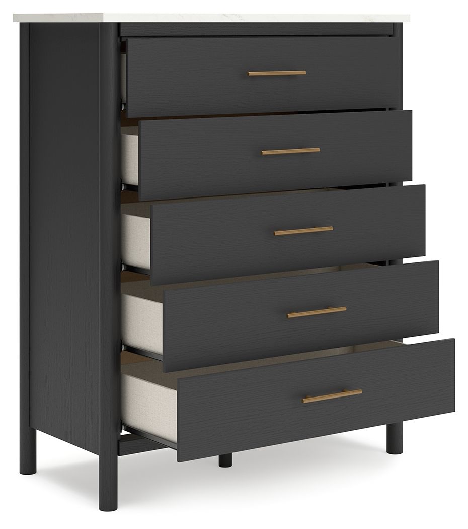 Cadmori - Commode large à cinq tiroirs