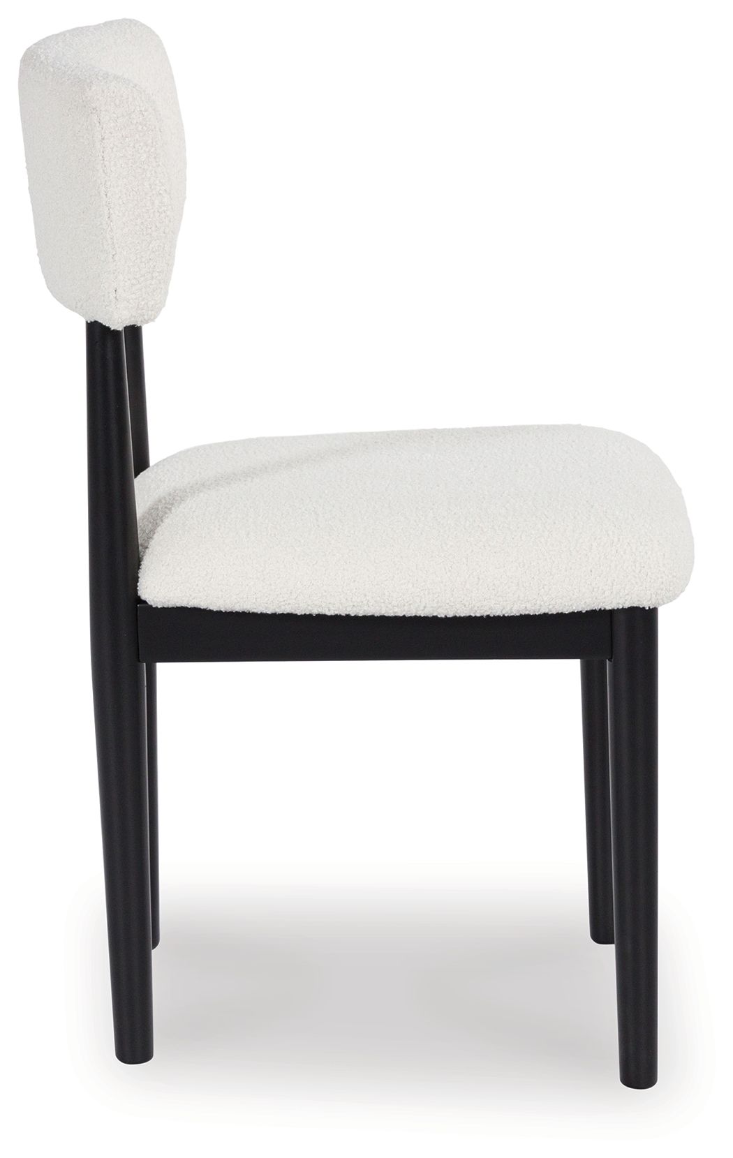 Xandrum - Blanc / Noir - Chaise de salle à manger rembourrée (lot de 2)