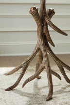 Lemkins - Table d'appoint finition noire/or antique