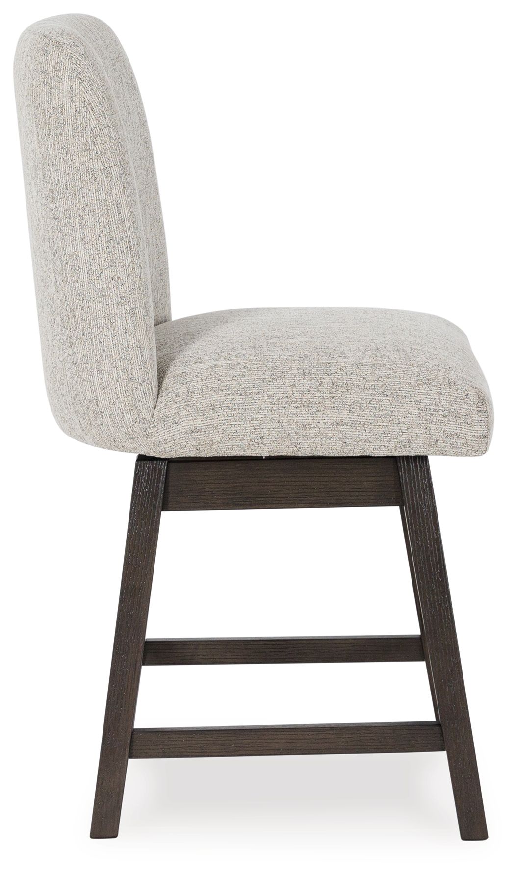 Burkhaus - Tabouret de bar pivotant rembourré beige/marron foncé (lot de 2)