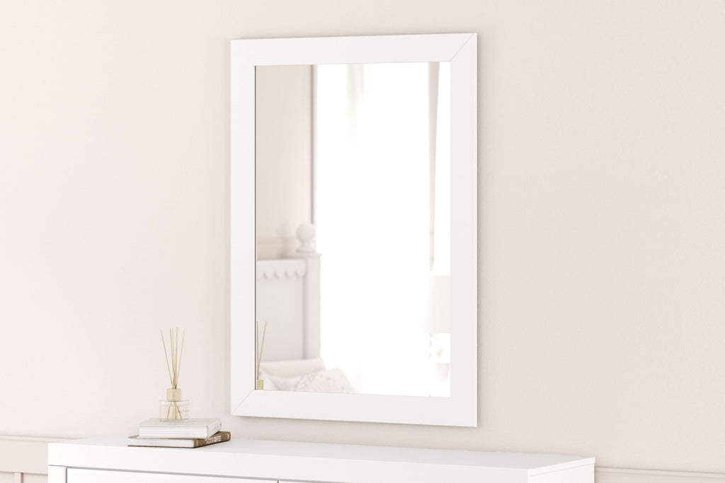 Mollviney - Blanc - Miroir de chambre