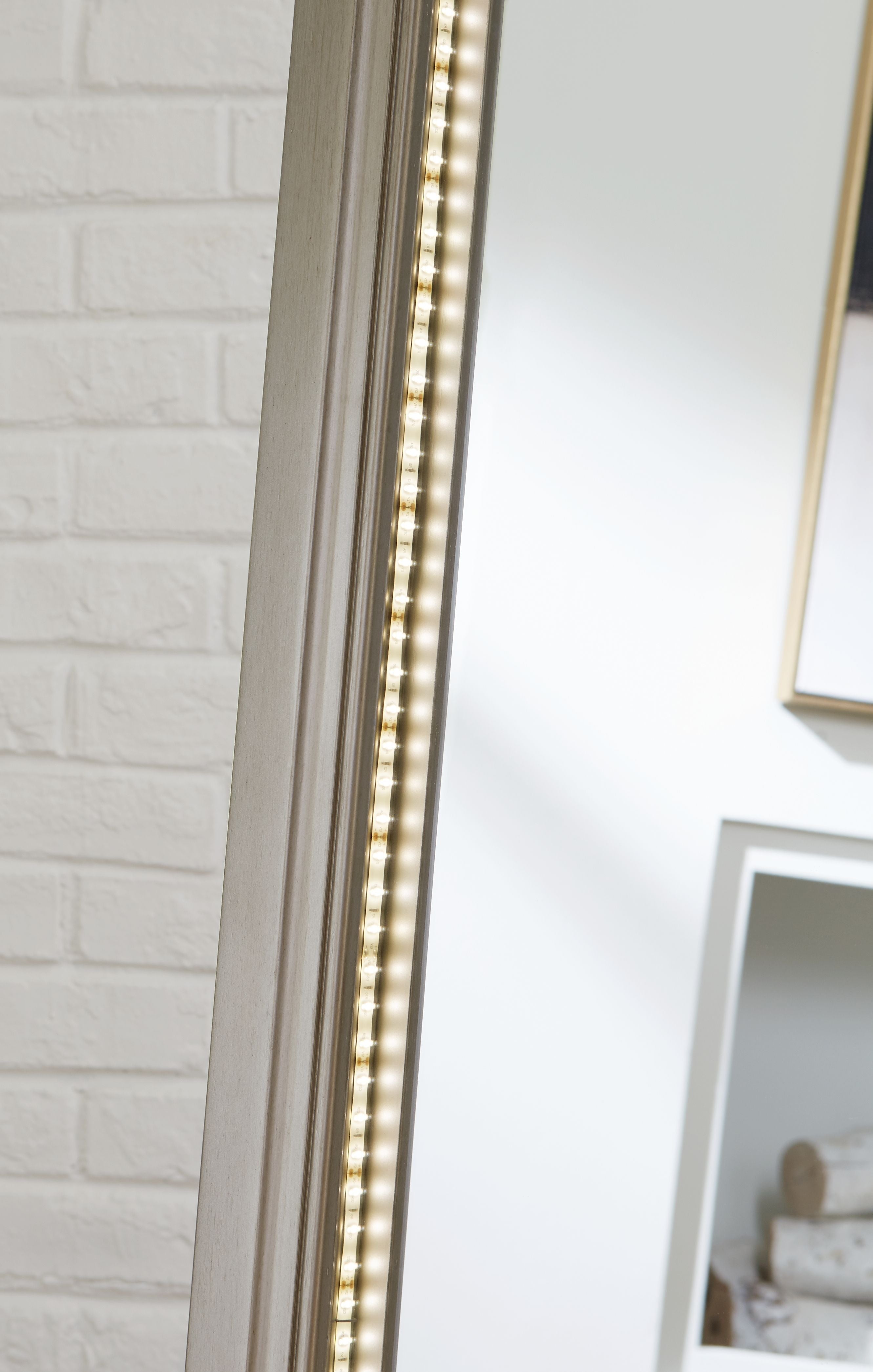 Evesen - Champagne - Miroir sur pied/rangement
