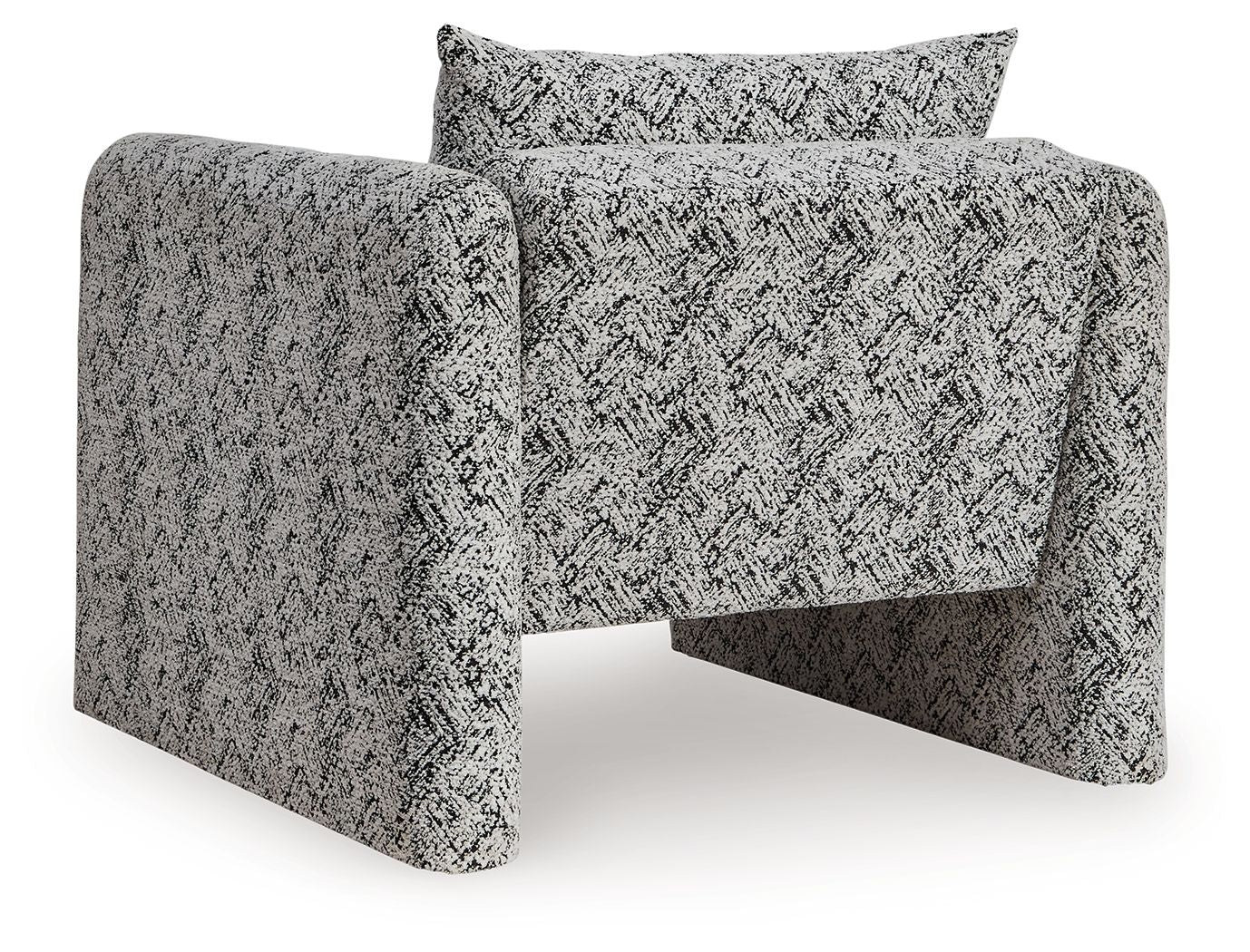 Kenbell - Noir / Blanc - Fauteuil d'appoint