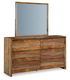 Dressonni - Marron - Commode et miroir