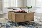 Torlanta - Marron - Table basse relevable