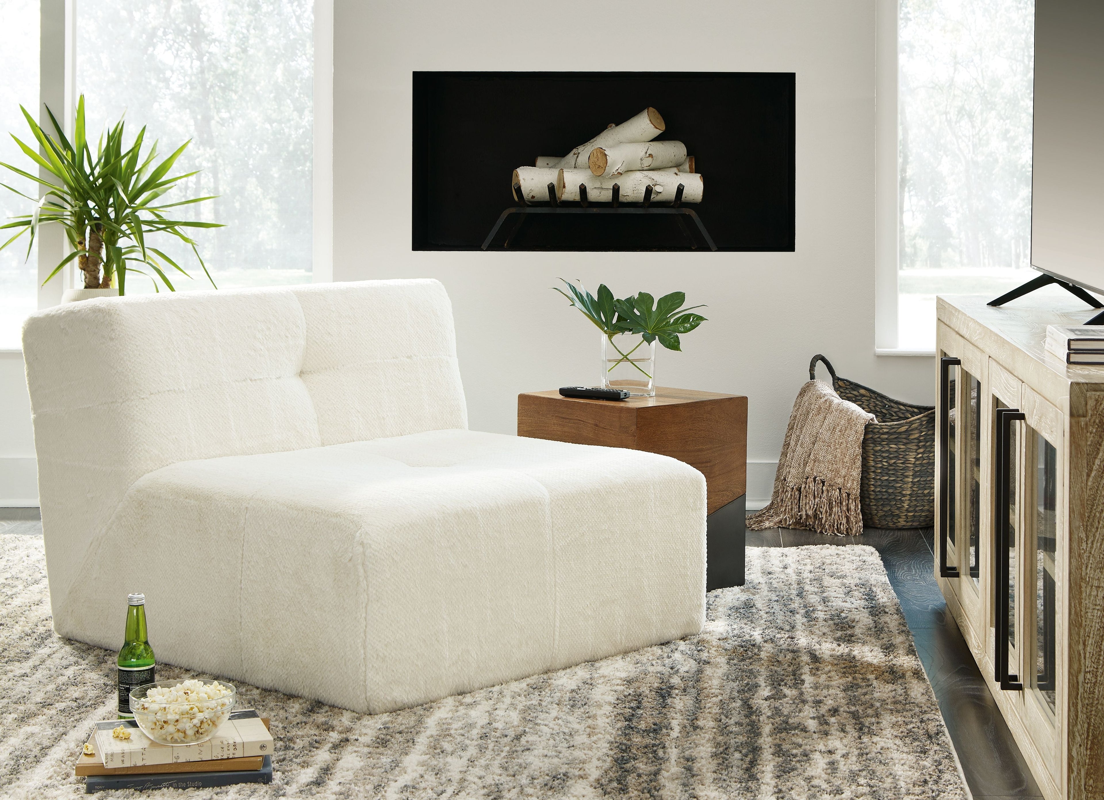 Brettner - Ivoire - Fauteuil d'appoint
