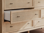 Cielden - Commode bicolore à six tiroirs