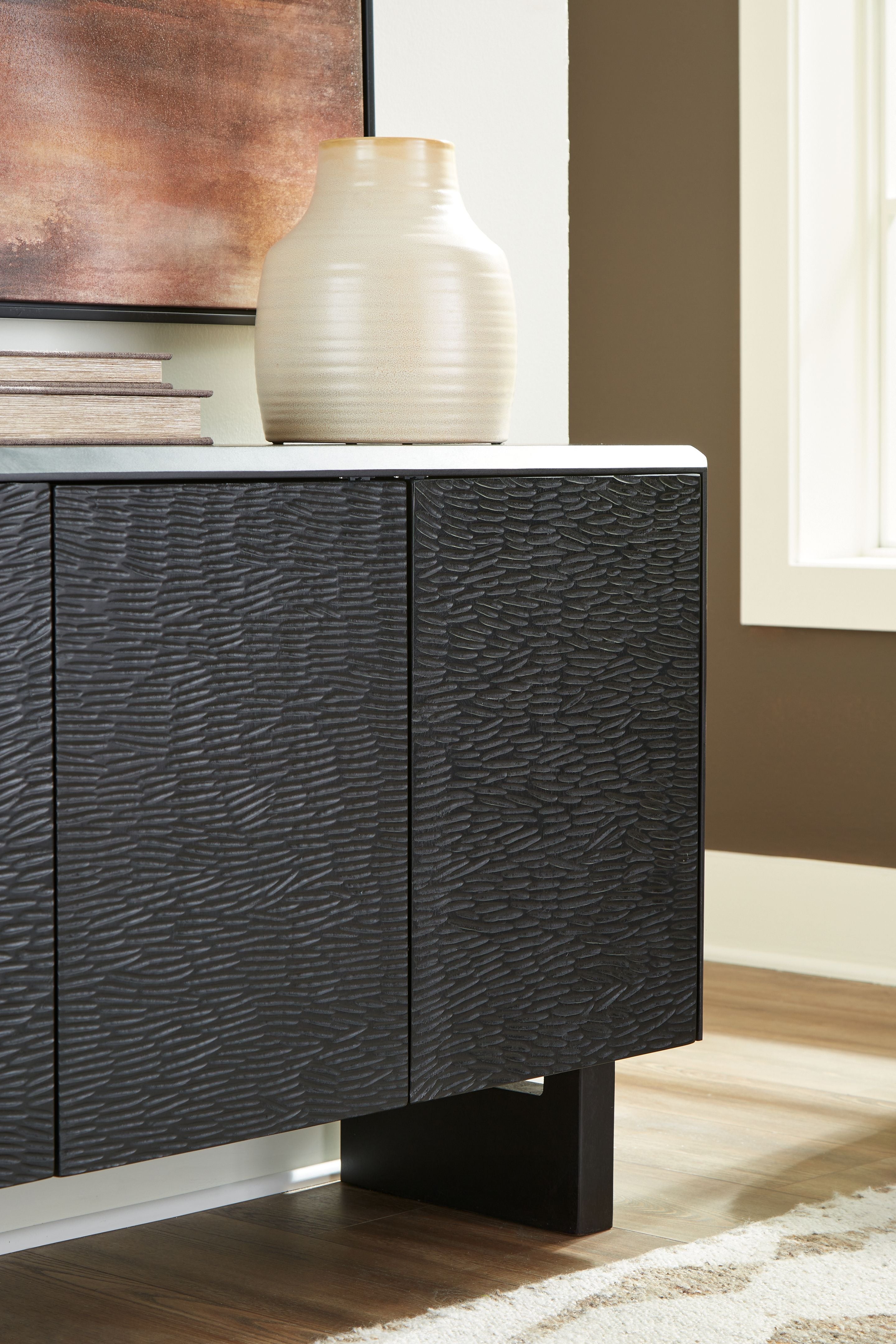 Farrelmore - Noir - Meuble d'appoint