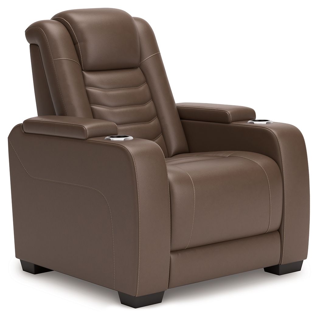High Impact - Tabac - Fauteuil inclinable électrique / Appuie-tête réglable