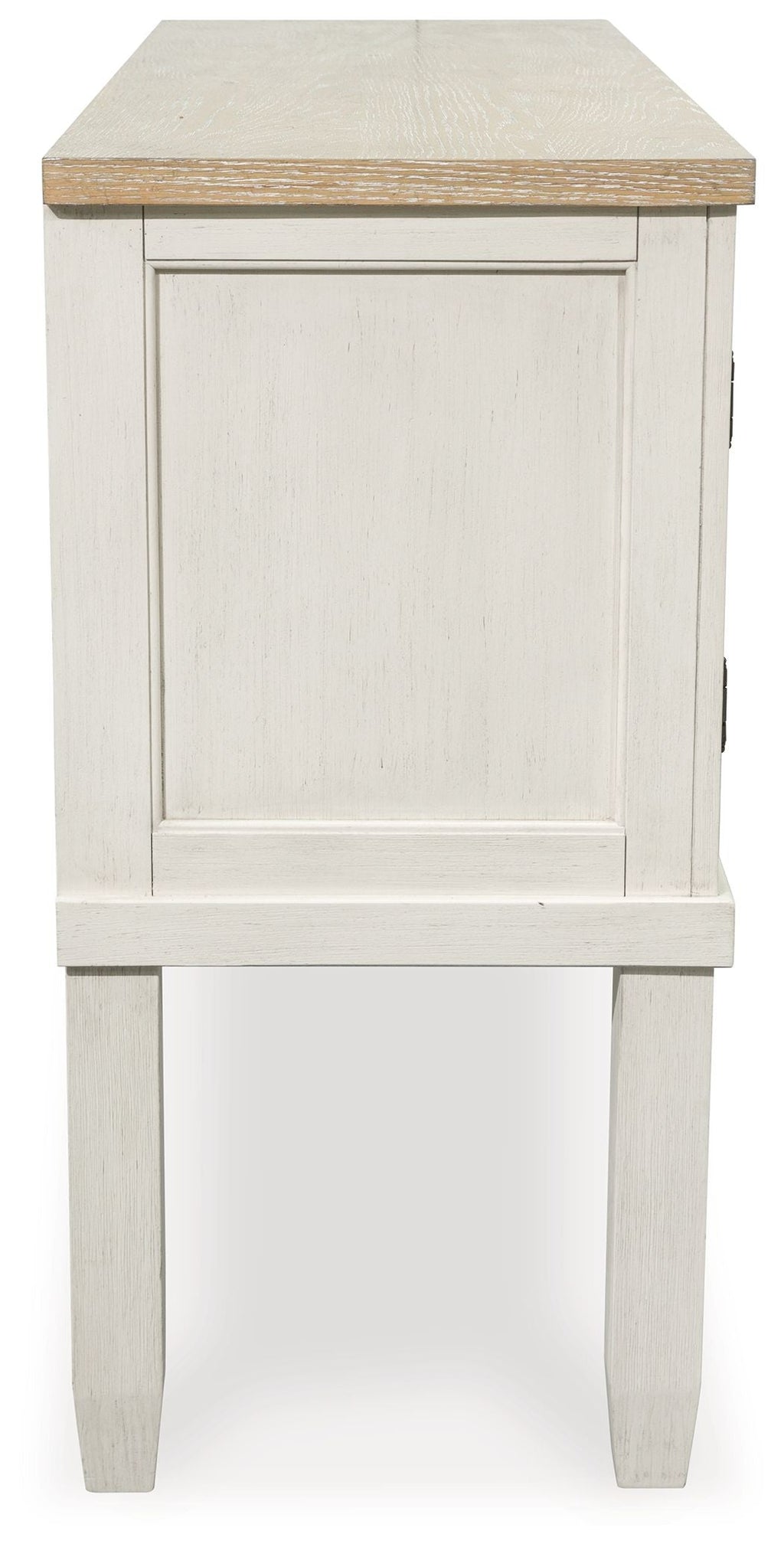 Shaybrock - Blanc antique / Marron - Serveur de salle à manger