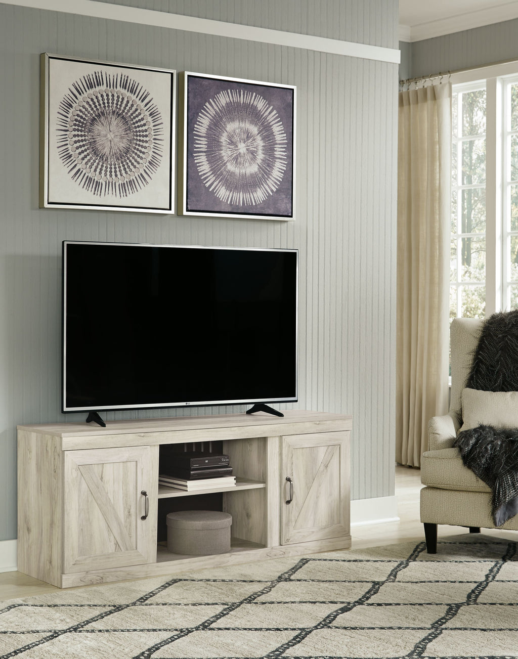 Bellaby - Meuble TV avec option cheminée