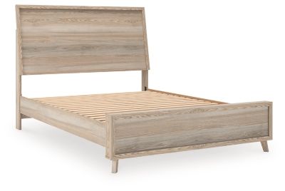 Hasbrick - Ensemble de chambre à coucher à panneaux avec pied de lit à panneaux encadrés