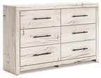 Lawroy - Naturel clair - Commode à six tiroirs