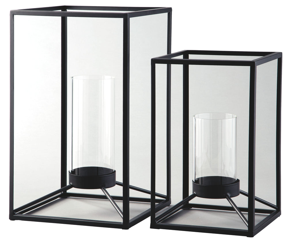 Dimtrois - Noir - Ensemble de lanternes (Lot de 2)