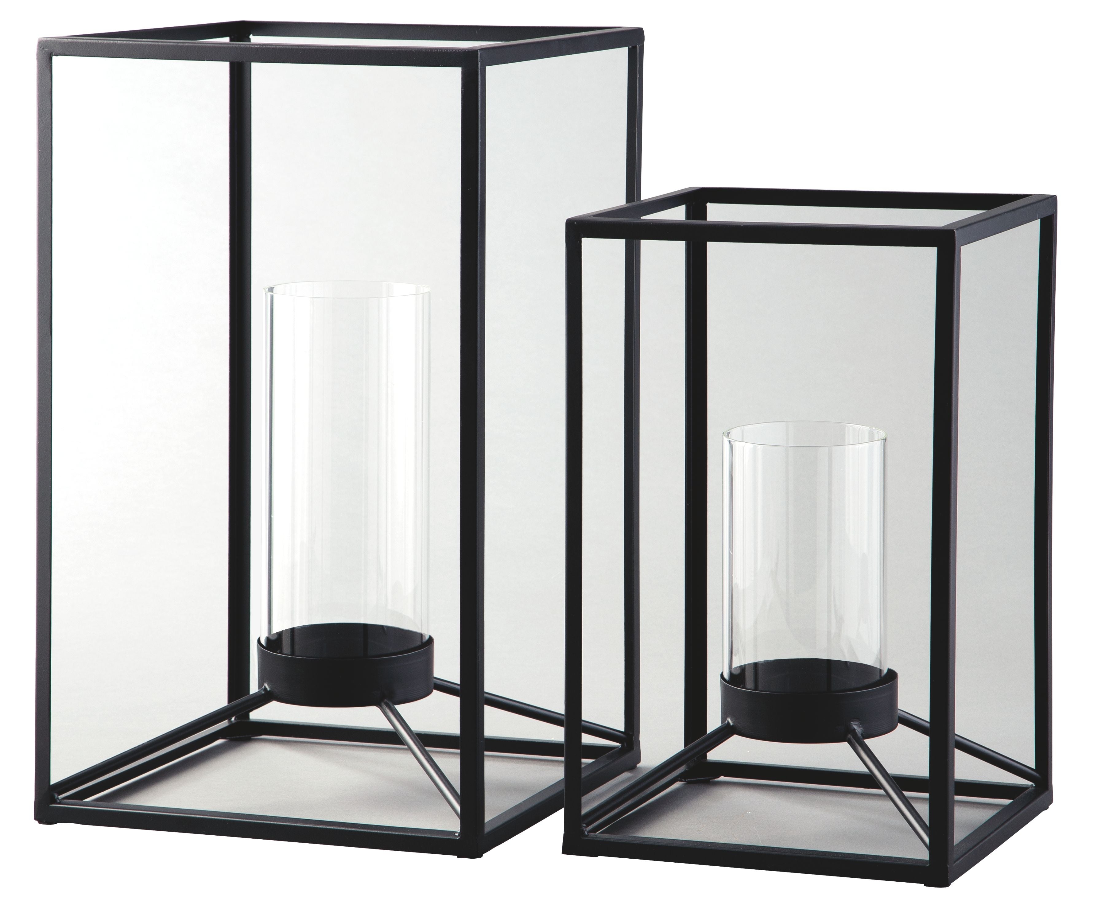 Dimtrois - Noir - Ensemble de lanternes (Lot de 2)