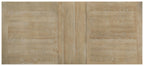 Shaybrock - Table à rallonge rectangulaire de salle à manger blanc antique / marron