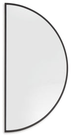 Denlow - Noir - Miroir d'appoint