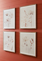 Bondner - Beige / Rouille - Ensemble de décorations murales (lot de 4)