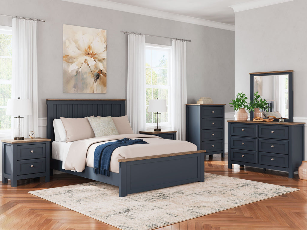 Landocken - Marron / Bleu - Commode