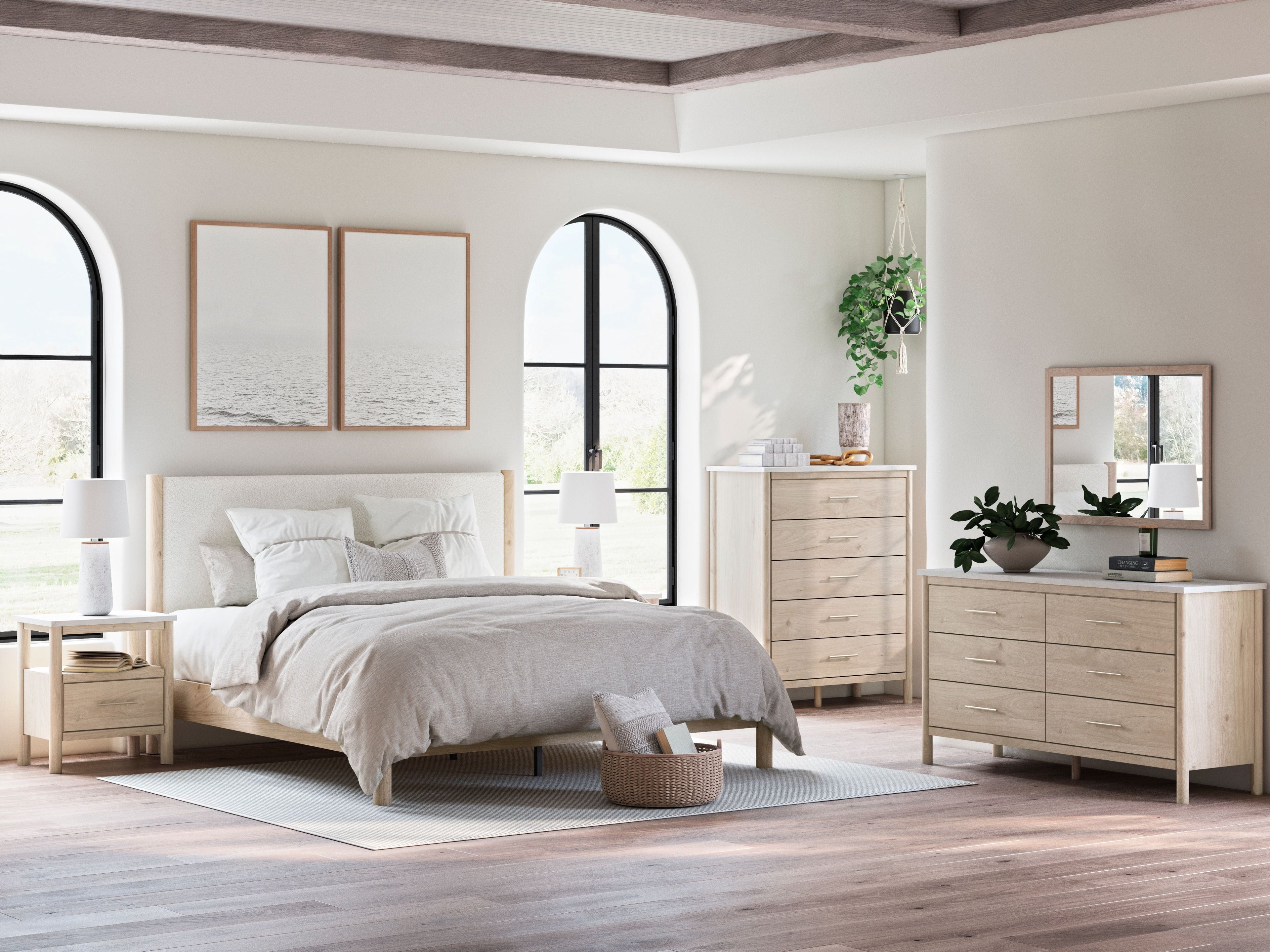 Cadmori - Bicolore - Commode et miroir