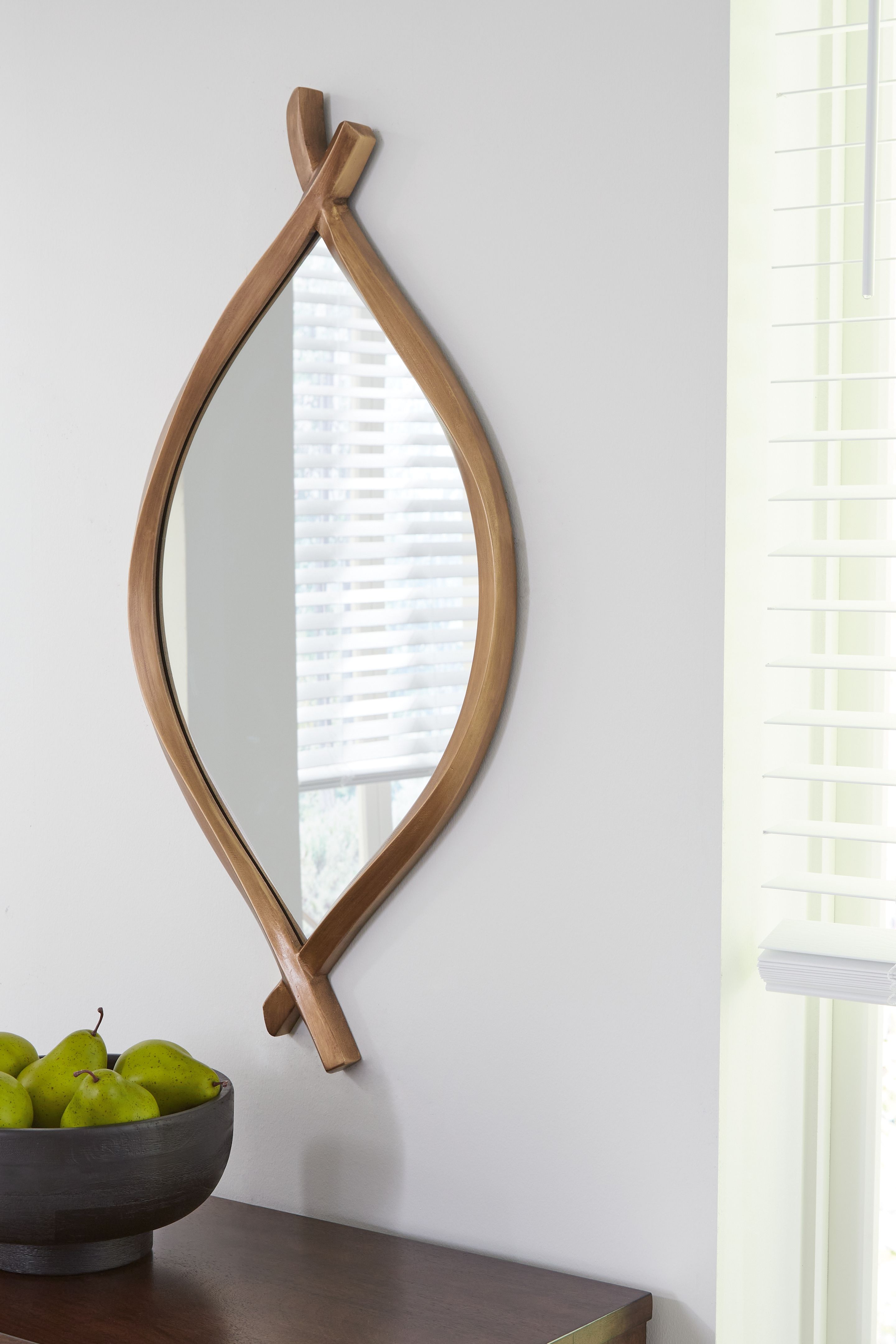 Bartner - Finition or antique - Miroir d'appoint