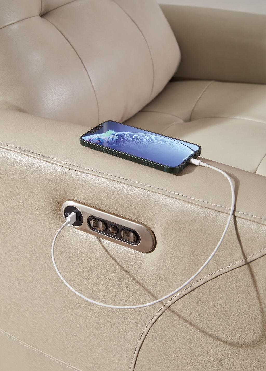 Pisgham - Fauteuil inclinable électrique avec appui-tête réglable