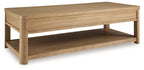 Rencott - Marron clair - Table basse rectangulaire