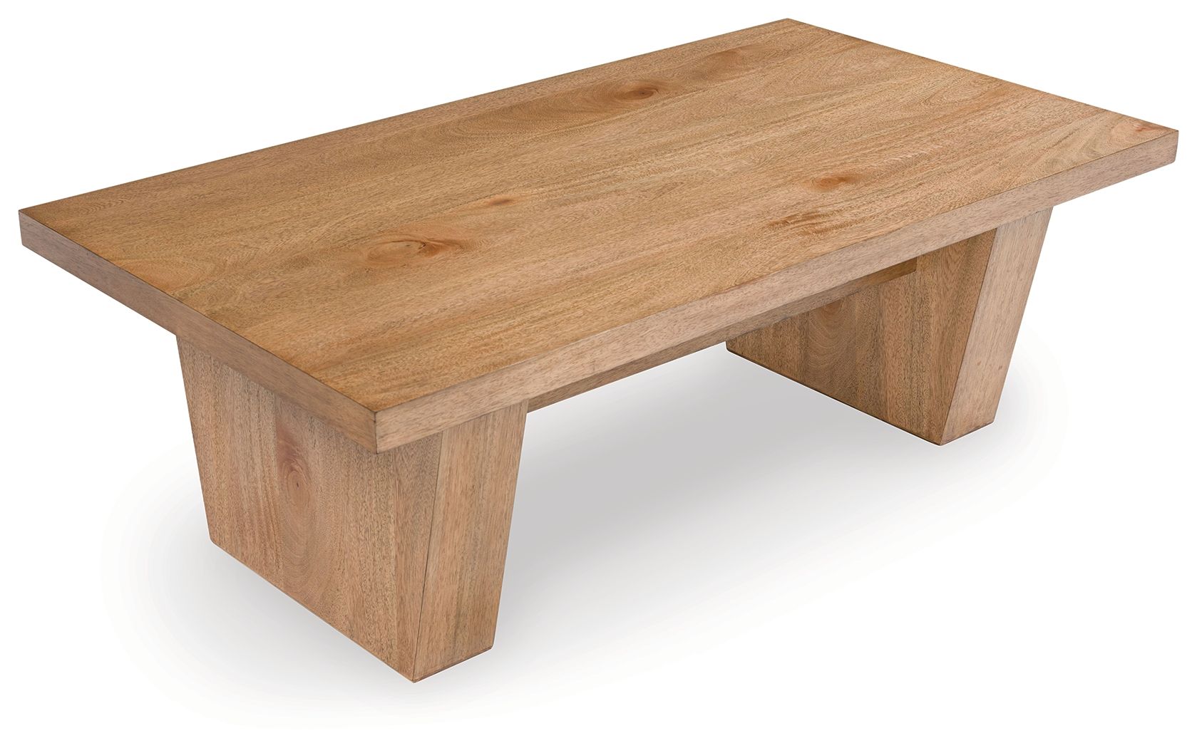 Kristiland - Marron clair - Table basse rectangulaire